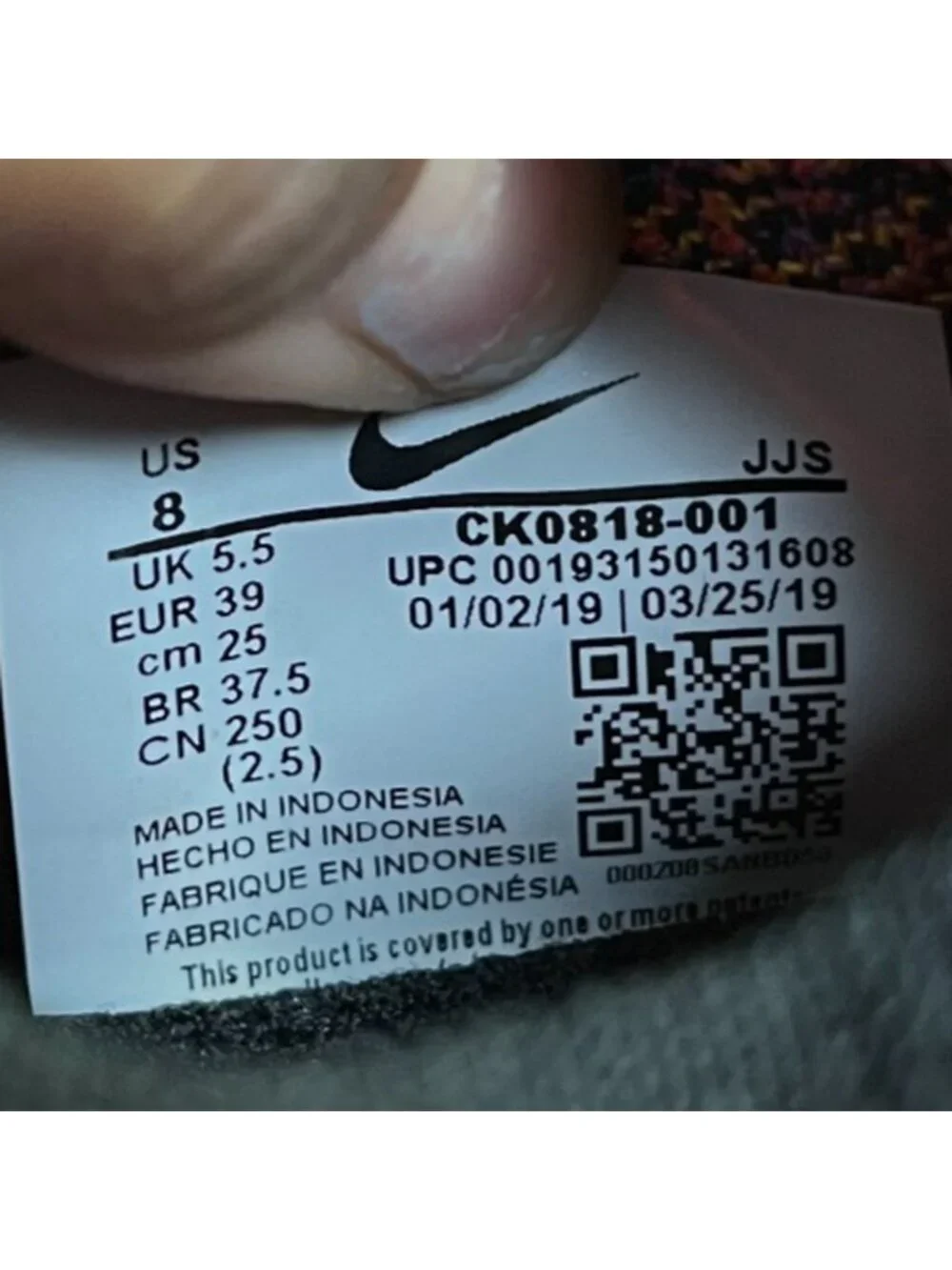 Nike Epic React Flyknit 2 Womens Size 8 Black Orange Running Shoes Sneakers